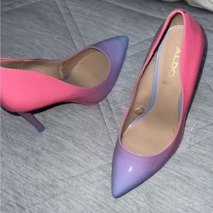 Ombre pastel pink purple Aldo size 7M brand new